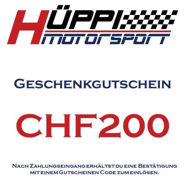 GESCHENKGUTSCHEIN - CHF 200